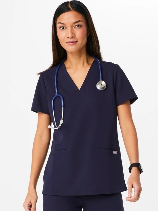 Figs Tops - FIGS Technical Tollection Casma Scrub Tops Bundle Of 2 Navy Blue Size XL Gender
